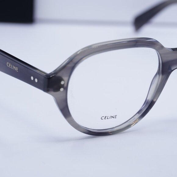 Celine CL50145I 005 Square Eyeglasses - Crystal Black and Grey 52mm - Picture 5 of 9
